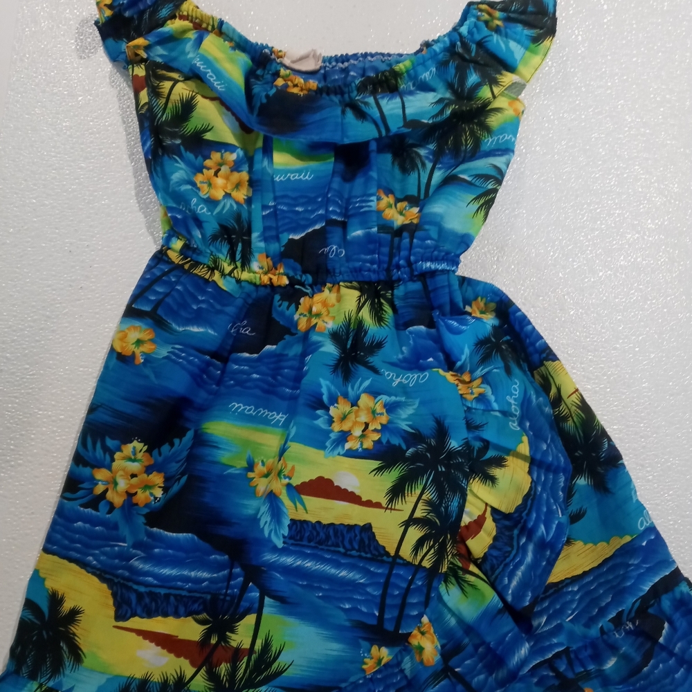 Vintage Hawaiian dress royal creations hawaii size 6 little girls.